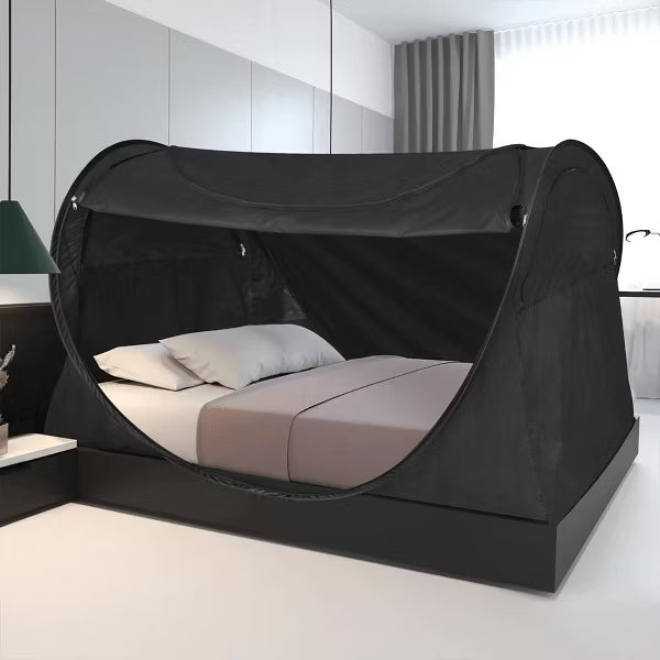 Alvantor Pop Up Bed Canopy Queen Size Blackout Breathable Mesh Lightweight Portable Dream Tent with Carry Bag for Indoor Outdoor Use