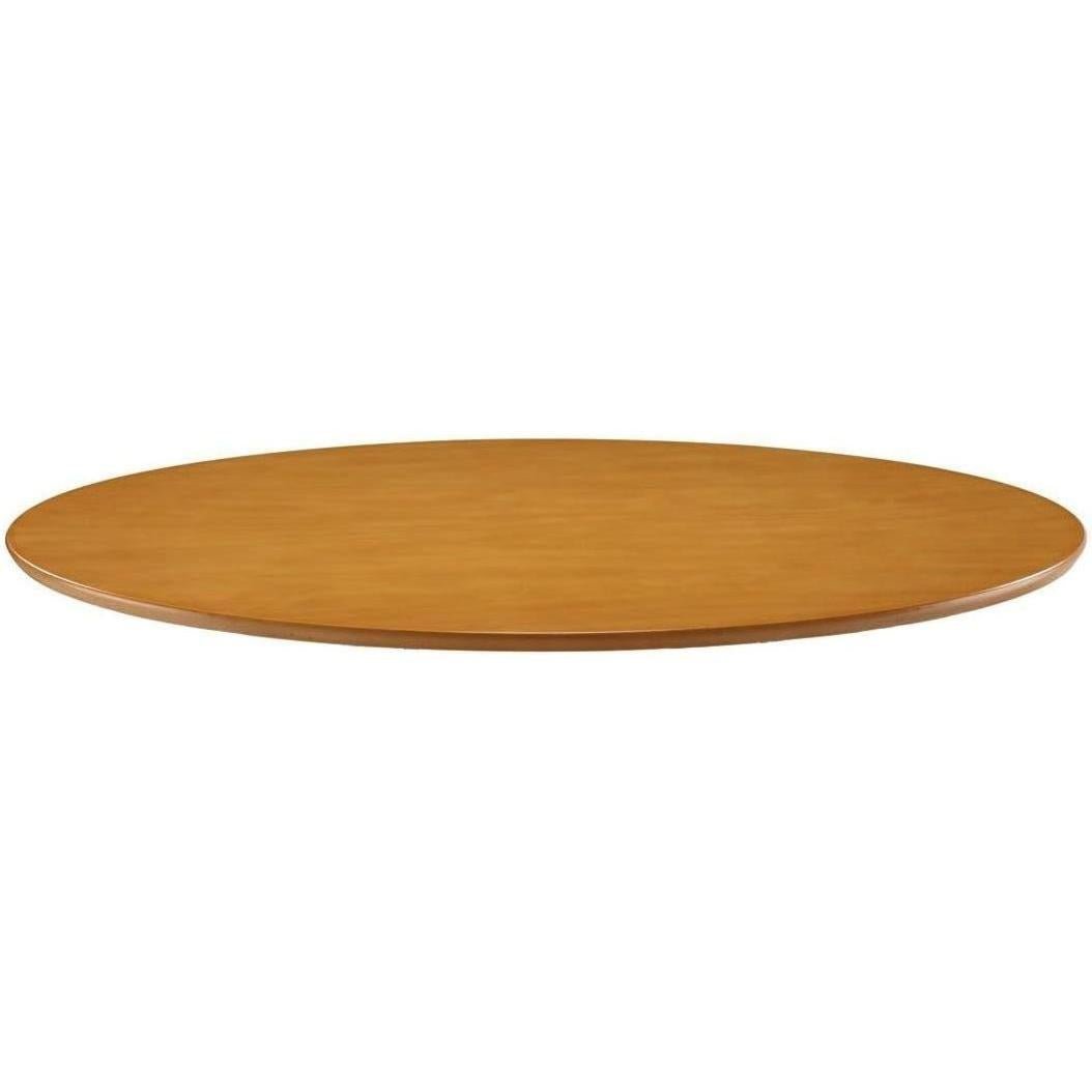 DHP Bentwood Round Dining Table Top Natural Finish Medium Size Contemporary Retro Style Sturdy Chrome Legs Sold Separately - Matt K's Merchandise