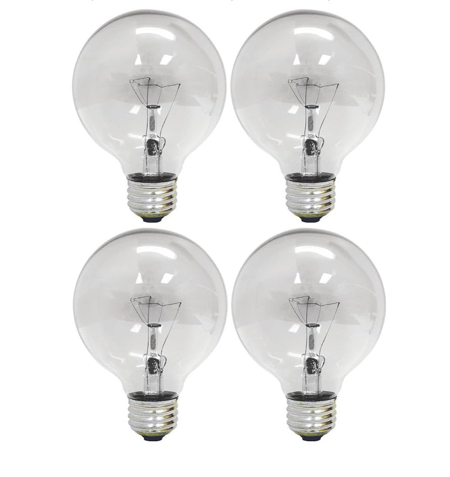 GE Globe Bulb, Medium Base, 40 Watts, Clear - Matt K's Merchandise