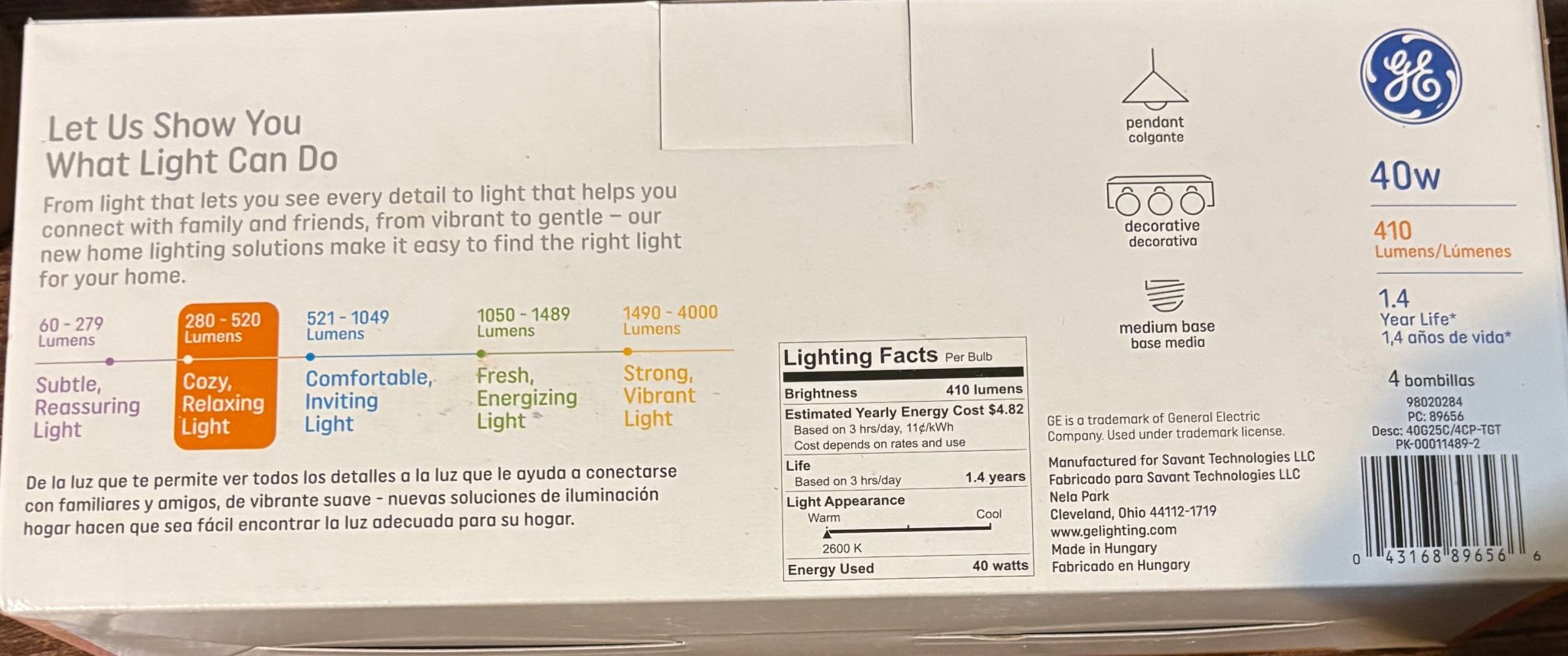 GE Globe Bulb, Medium Base, 40 Watts, Clear - Matt K's Merchandise