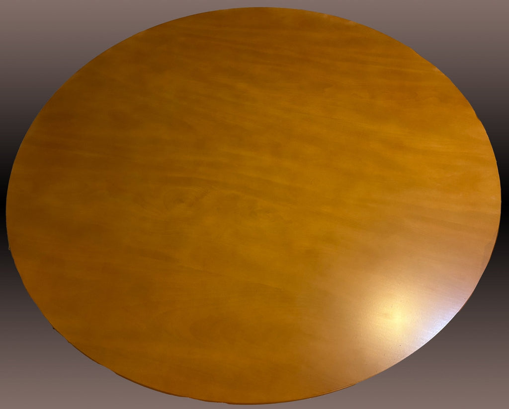 DHP Bentwood Round Dining Table Top Natural Finish Medium Size Contemporary Retro Style Sturdy Chrome Legs Sold Separately - Matt K's Merchandise