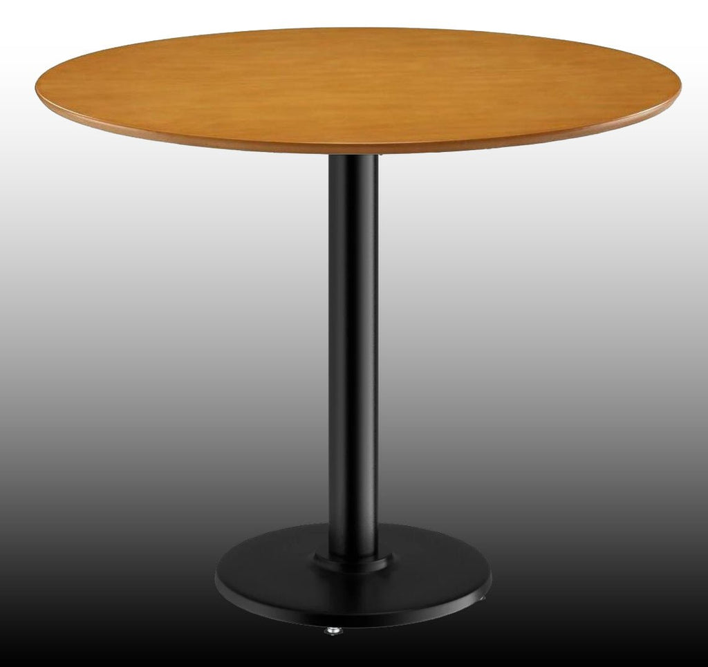 DHP Bentwood Round Dining Table Top Natural Finish Medium Size Contemporary Retro Style Sturdy Chrome Legs Sold Separately - Matt K's Merchandise