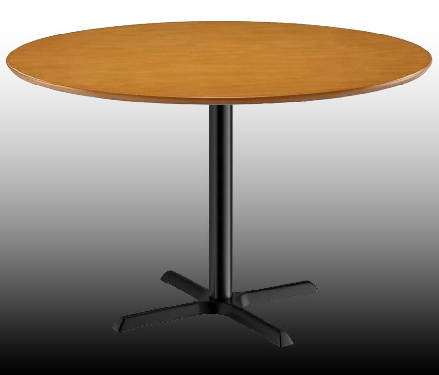 DHP Bentwood Round Dining Table Top Natural Finish Medium Size Contemporary Retro Style Sturdy Chrome Legs Sold Separately - Matt K's Merchandise